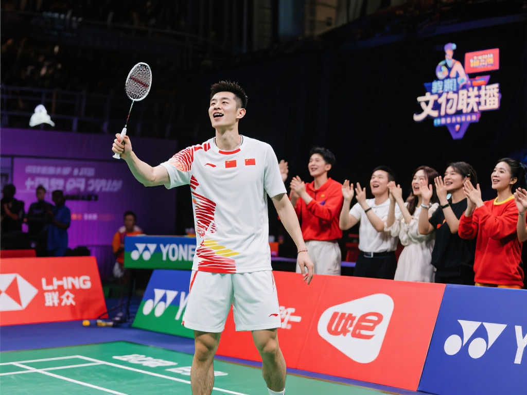 国羽忠实粉丝!李克勤亲临苏迪曼杯半决赛赛场,与贾一凡等选手热情合影 国羽忠实粉丝!李克勤亲临苏迪曼杯半决赛赛场,与贾一凡等选手热情合影